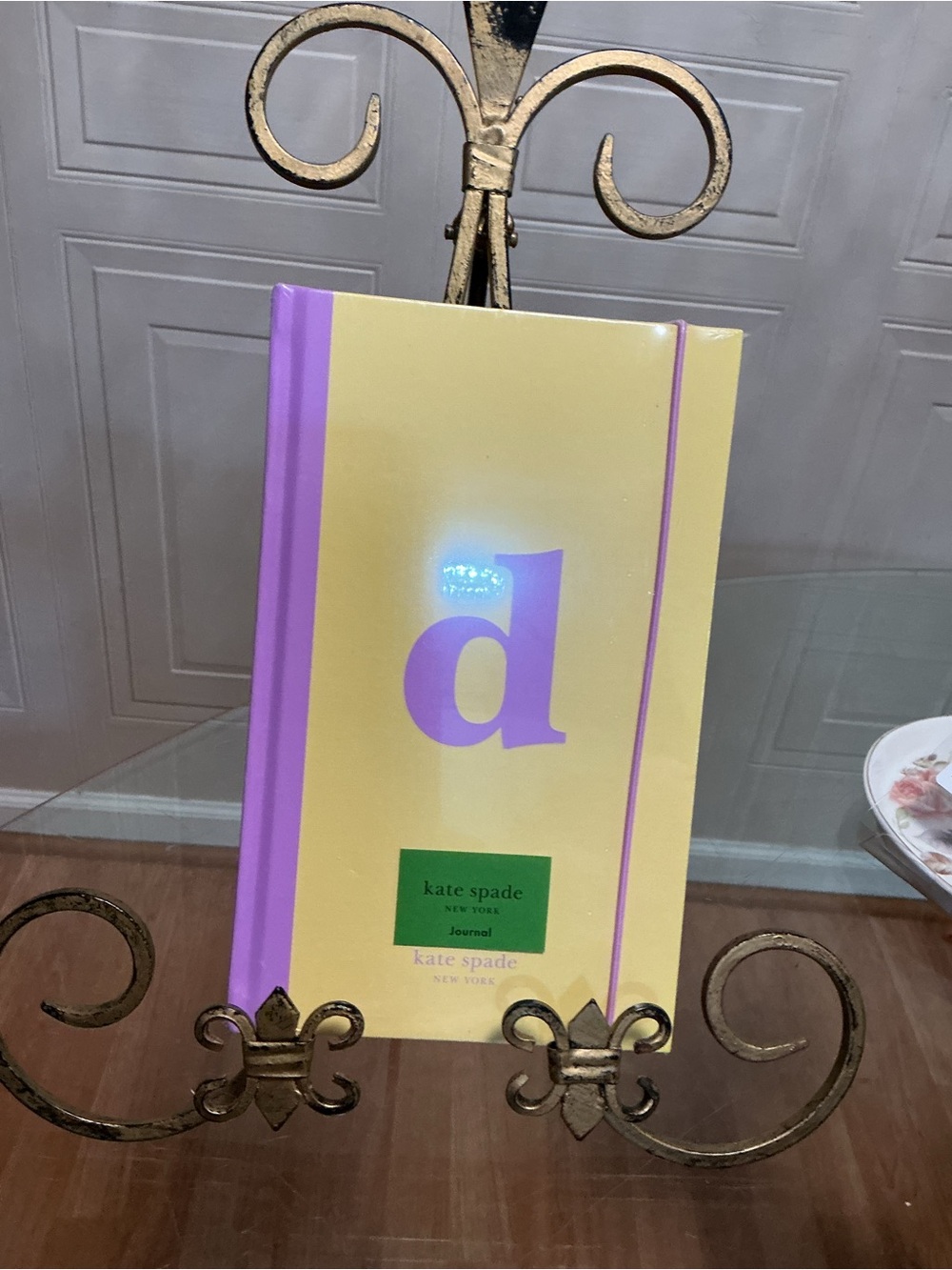 Brand New Beautiful Kate Spade Initial d Bookcloth Journal, New, Sealed